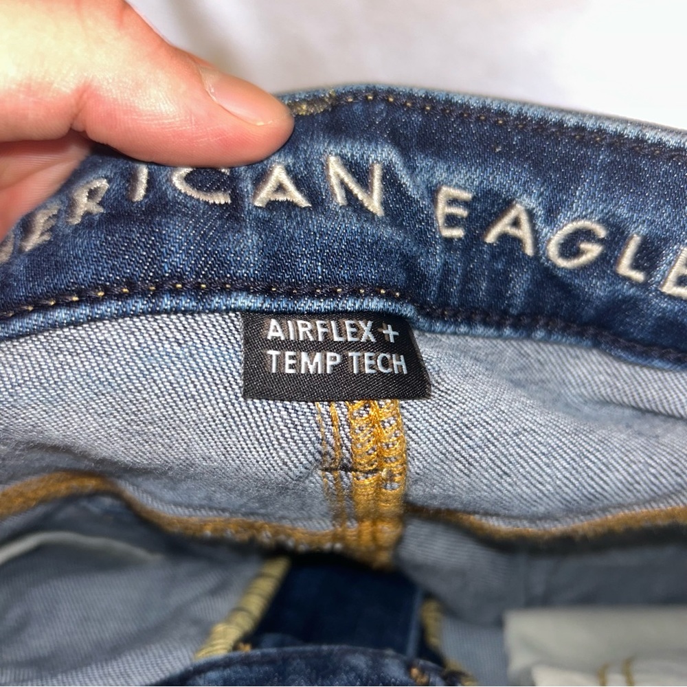 American Eagle Men’s Airflex+ Athletic Skinny Navy Blue Jeans. 32x32 - Picture 12 of 13